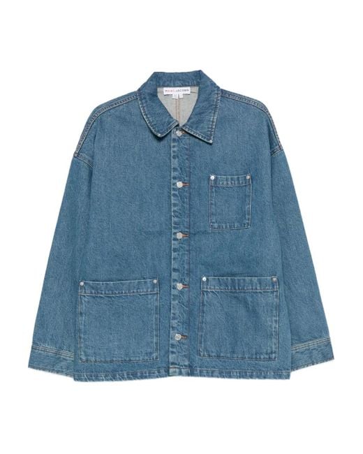 Chaqueta Vaquera Con Hombros Caídos A.P.C. de color Blue