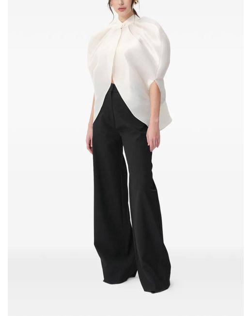 Concepto White Sage Cape Blouse