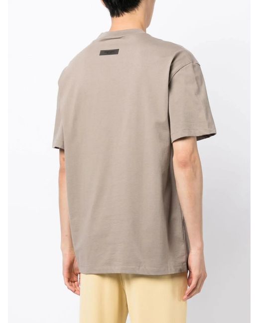 Fear Of God Natural Logo-Print Short-Sleeve T-Shirt for men