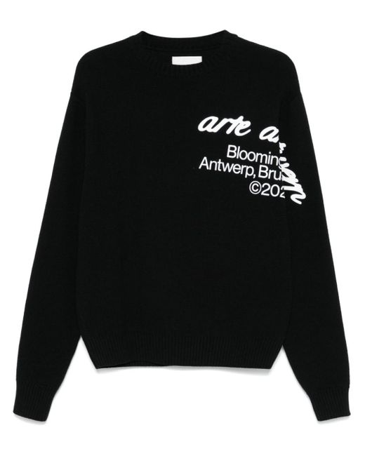 メンズ Arte' Blooming Ideas セーター Black