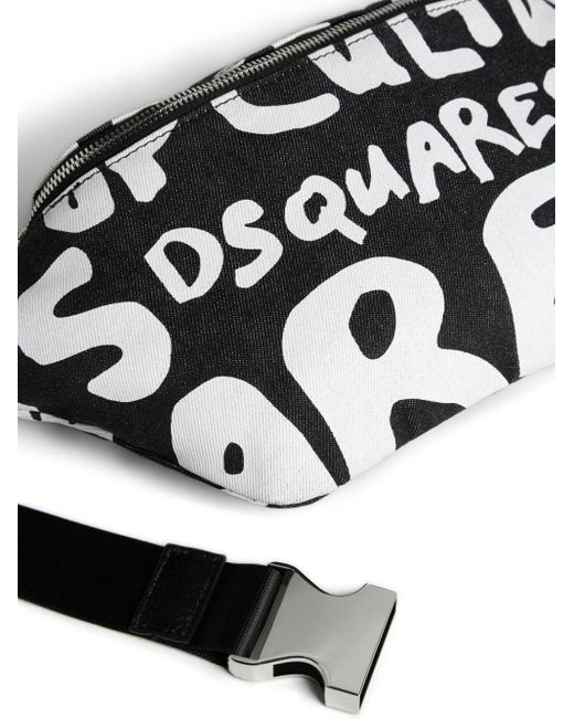 DSquared² White Logo-print Belt Bag for men
