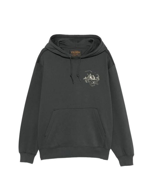 Sudadera Trout Con Capucha Filson de hombre de color Black