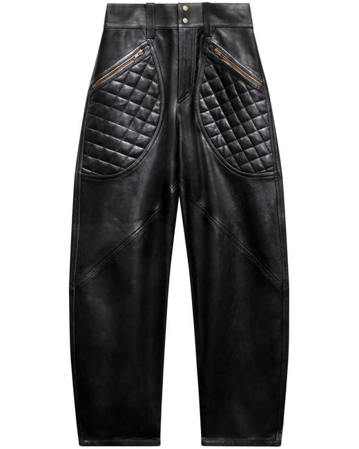 Isabel Marant Black Catarina Tapered Trousers
