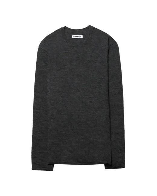 Jil Sander Black Long-Sleeve T-Shirt for men