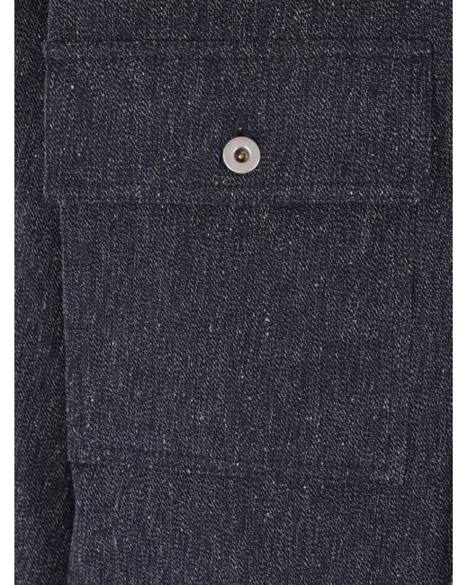 Jil Sander Blue Coats for men