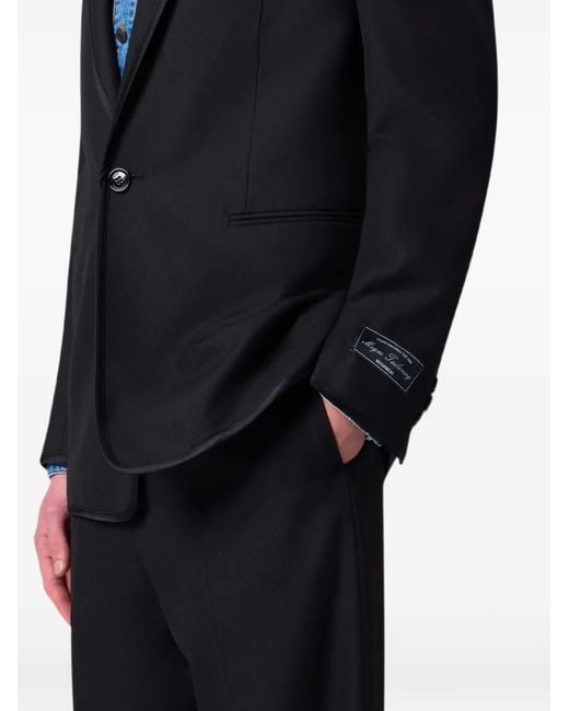 Blazer De Vestir Con Solapas De Esmoquin MSGM de hombre de color Blue