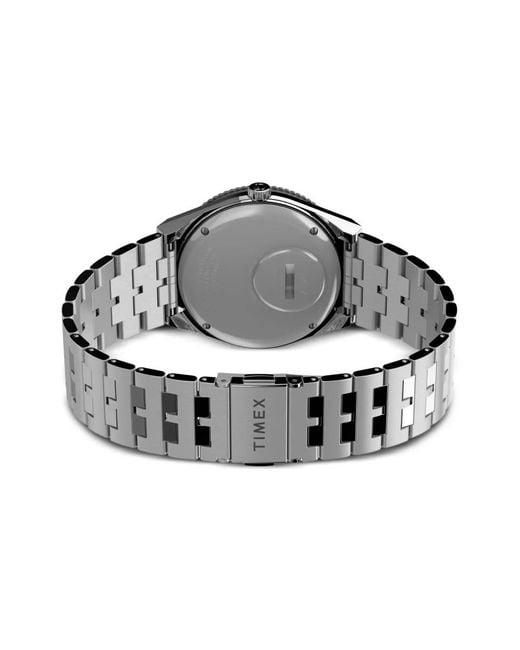 Timex White Steel Gmt Quartz 38Mm for men