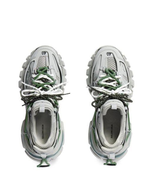 Balenciaga White Track Trail Laces Panelled Low-Top Sneakers for men