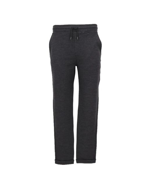 Isaia Black Drawstring-Fastening Track Shorts for men