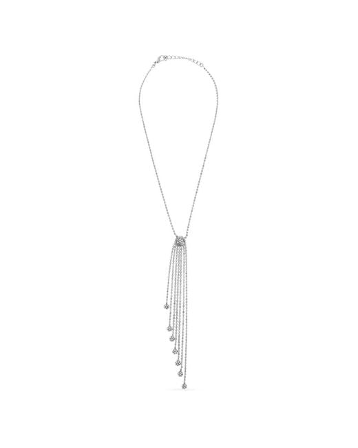Alessandra Rich White Crystal-Embellished Necklace