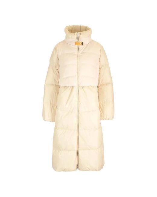 Parajumpers White Eyma Zip-Up Padded Coat