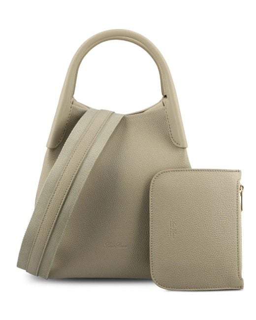 Loro Piana Natural Hammered Calfskin Top-Handle Backpack