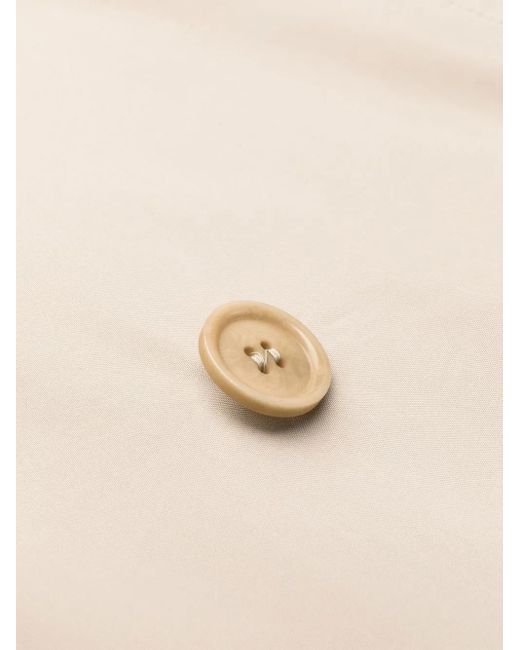 Prada Natural Double-Breasted Trench Coat