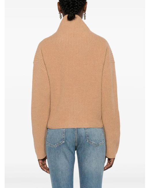 Polo Ralph Lauren Natural Roll-Neck Chunky-Knit Jumper
