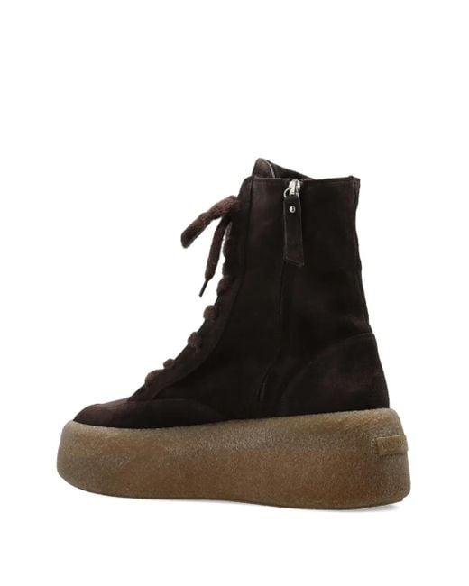 Vic Matié Black Lace-Up Platform Sneakers