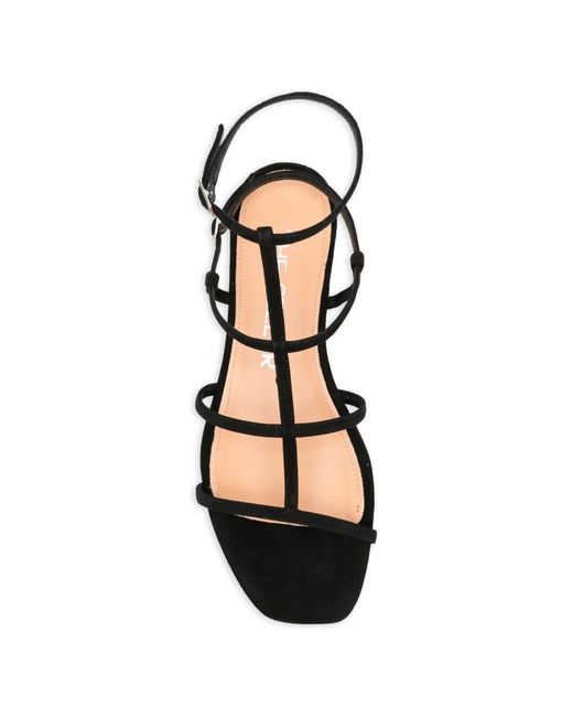 The Seller Black Suede Sandals