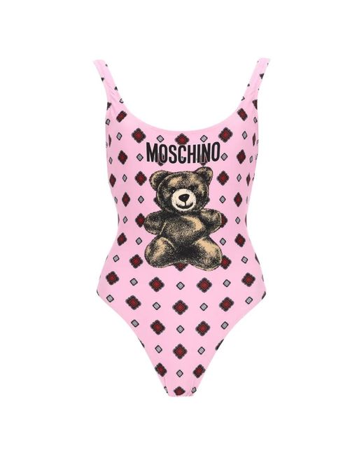 Bañador Estampado Moschino de color Pink