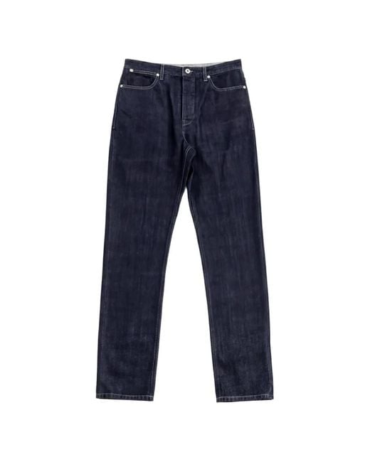 Jil Sander Blue Five-Pocket Straight-Leg Jeans for men
