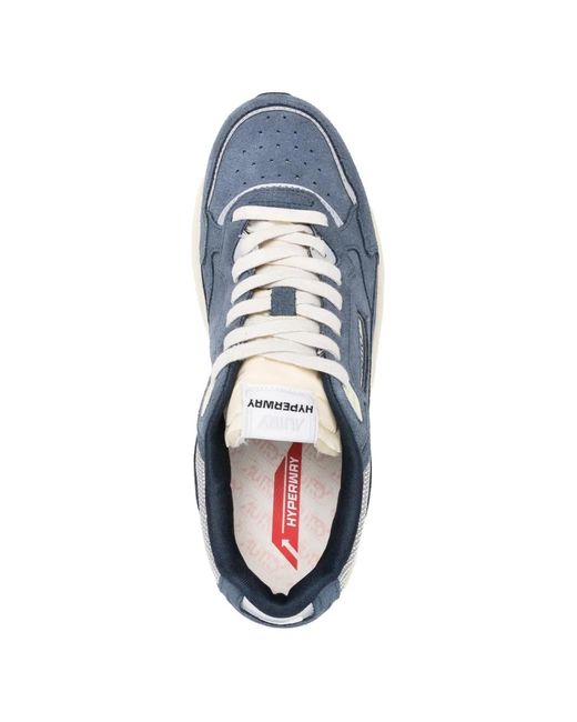 Autry Blue Hyperway Low Suede/Mesh for men