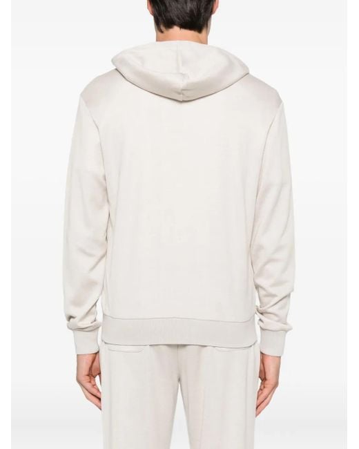 Eleventy Kapuzenjacke Mit Reißverschluss in White für Herren