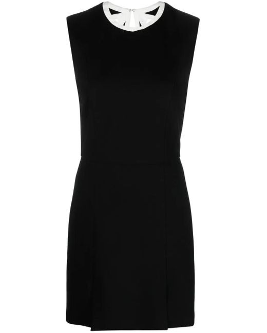 MSGM Black Cut-Out Detail Sleeveless Minidress