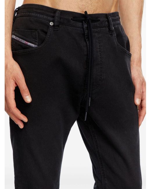 DIESEL Black D-krooley JoggJeans 068nh Jeans for men