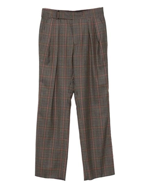 Paul Smith Karierte Bundfaltenhose in Gray für Herren