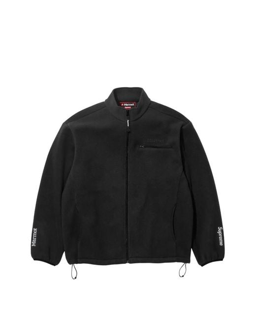 Supreme Black Fleece Jacket for men