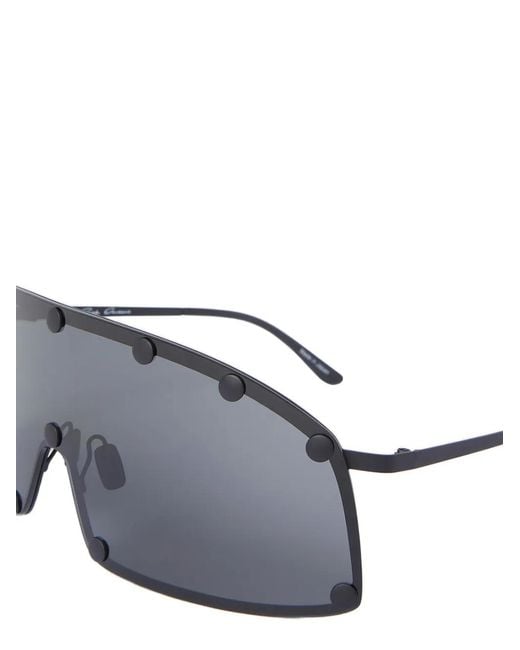 Rick Owens Gray Shielding Sunglasses