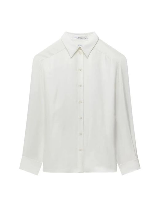 Another Tomorrow White Long-Sleeve Shirt