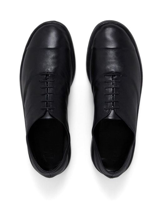 Marni Black Leather Oxford Shoes for men