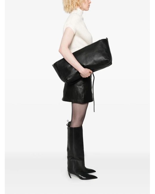 Litkovskaya Black Leather Shoulder Bag