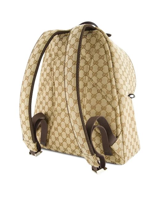 Gucci Metallic Gg-Monogram Backpack for men