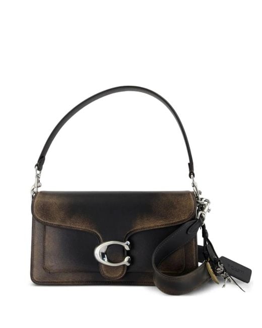COACH Black Tabby 26 Leather Shoulder Bag