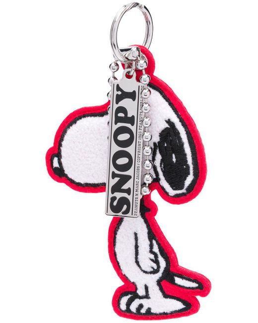 DISNEY Peanuts Snoopy Schlüsselanhänger in Rot und Weiß, Rot, Weiß und  Schwarz, Einheitsgröße, Modern