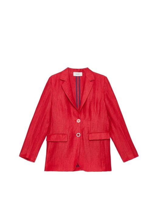 Maliparmi Red Long-Sleeves Blazer