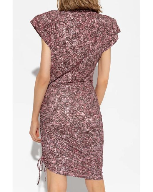 Isabel Marant Purple Jovania Mini Dress