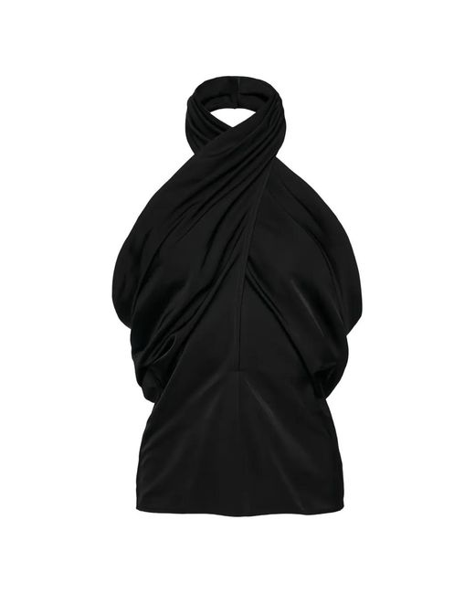 Magda Butrym Black Halterneck Top