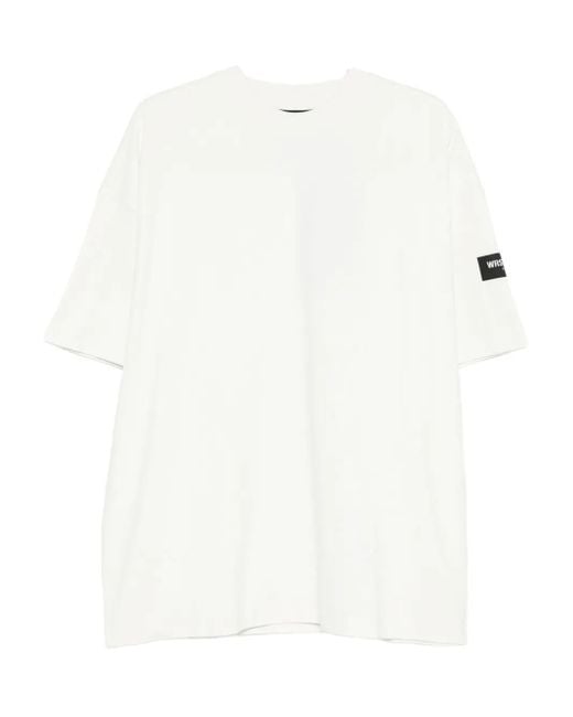WRSTBHVR White Logo-Patch T-Shirt for men