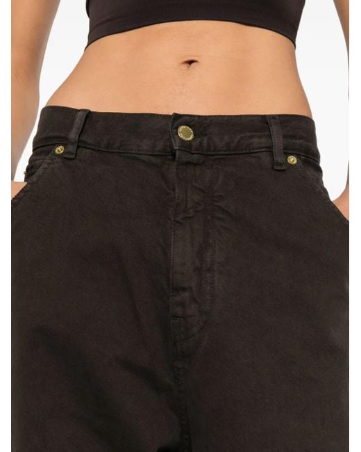 DARKPARK Black Frayed Denim Straight-Leg Jeans