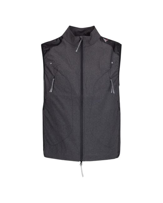 Roa Blue Pinstriped Vest for men