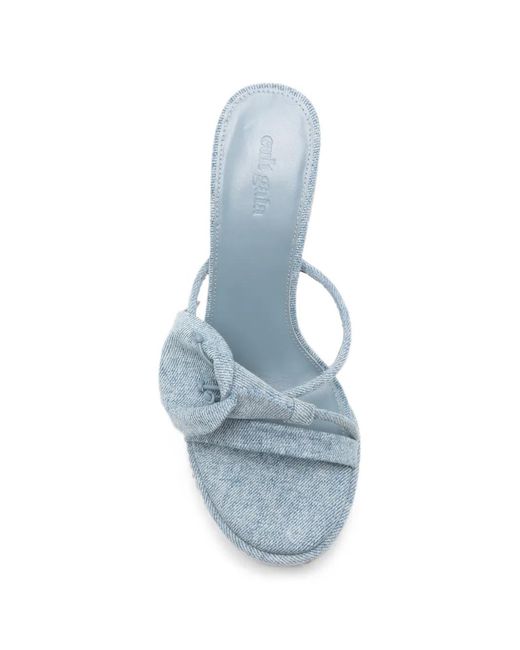 Cult Gaia White Cori Knot-Detail Sandals