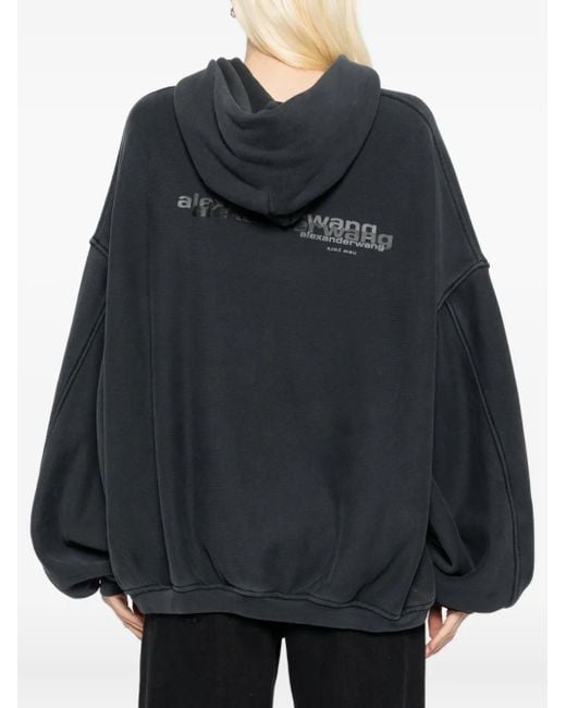 Alexander Wang Hoodie Met Logoprint in het Black