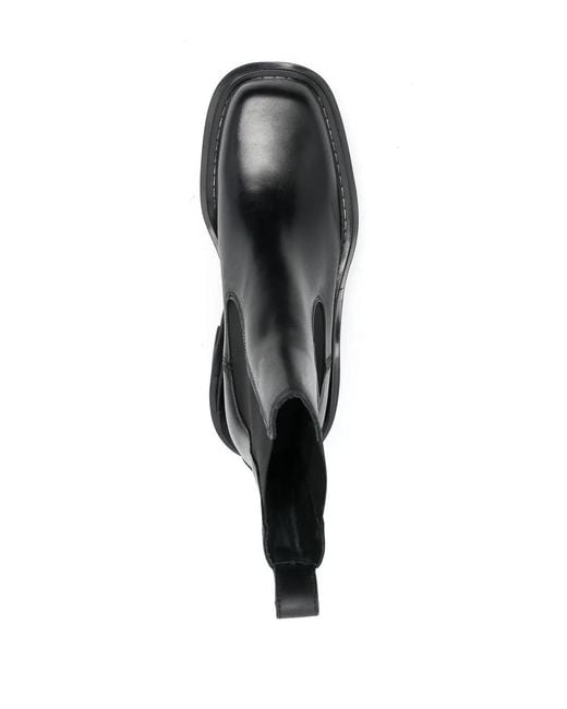 Sandro Black Square Toe 80Mm Boots