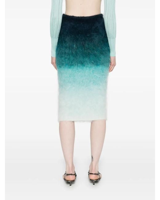 Casablanca Blue Gradient Skirt