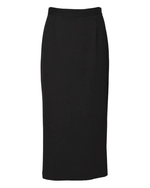 SOLOTRE Midi-Rok Met Split in het Black