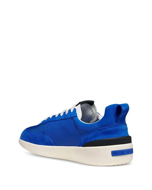 Geox Blue Gxrn-02 Suede Panel Sneakers for men