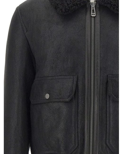 Belstaff Black Northwind Shearling Jacket for men
