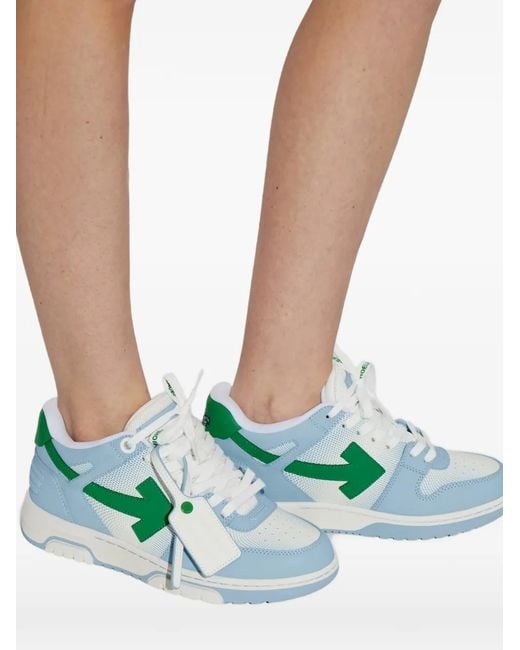 Off-White c/o Virgil Abloh Green Out Of Office Arrow-Motif Sneakers