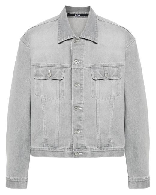 Jacquemus Gray La Veste De-Nimes Jacket for men